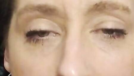 Gotten off work and blown my hubby's penis rough then drank his sexy pisd