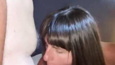 Hoe Fiance Having Fun With three Truck Drivers Into The Highway Motel