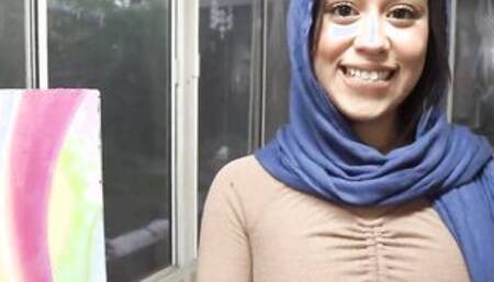 Muslim Stepsis Keeps Her Hijab On While Fucking Step Guy - Dania Vega
