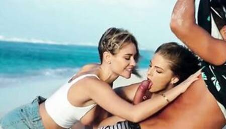 Addie Andrews and Cayenne Klein get fucked by Alberto Blanco