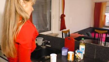 AMATEUR EUROPEAN - Amateur German Housewife Has Her Pierced Vagina Fucked Rough