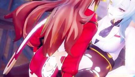 Eula X Amber [After Day Shift Games] [ユーラ×アンバー【日勤試合後】]