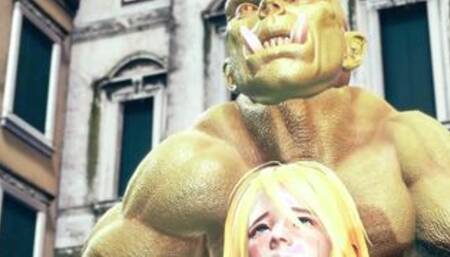 Female knight lose to monster ork - episode.37