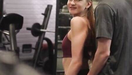 Euro Bae getting anal screwed at a gym