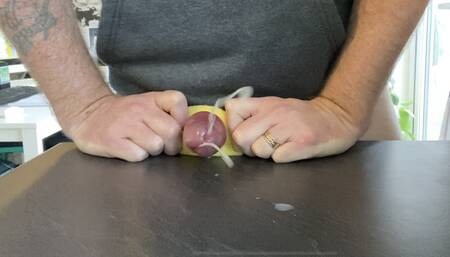 Cum explosion with homemade toy!!
