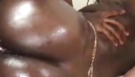 Monster black cock vs monster butt wife husband filming Real amateur homemade