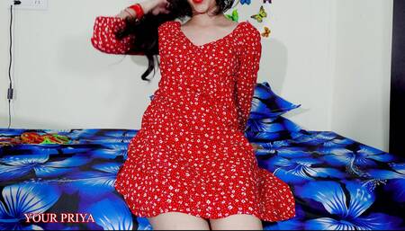 Indian teen girl shows pussy and ass closeup with Hindi JOI