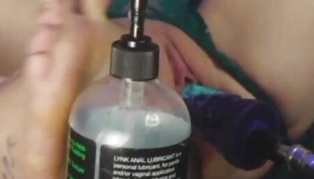 BDSM NIPPLE CLAMPS SHOCK ME WHILE TENTACLE POURS CUM INTO MY UTERUS