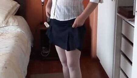 Full Film - First time cuckolding my hubby with his best friend, gigantic creampie on my bushy vagina