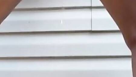 Bombshell mom pees public and masturbates.