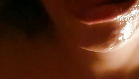 naughty married woman giving blowjob to male getting milk in her mouth
