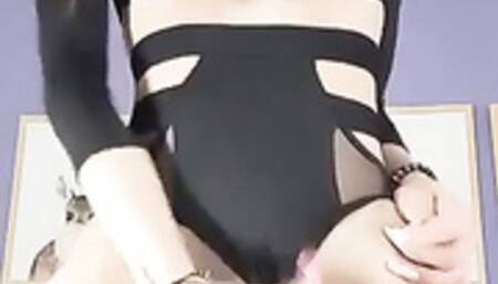 StefanyBig Huge Shemale Cock Stroking