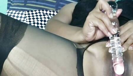 Fuck my pussy with 3 dildos and ass plug close up!