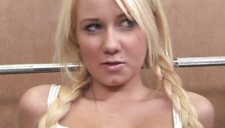 First Timer Alexia Gets Freaky in the Home Gym