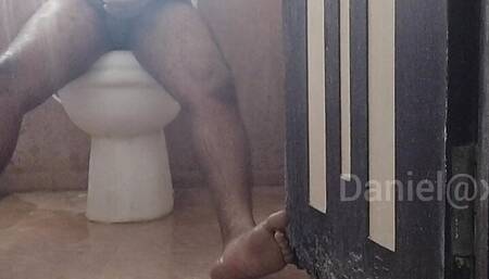 Nude and sensual hot bath