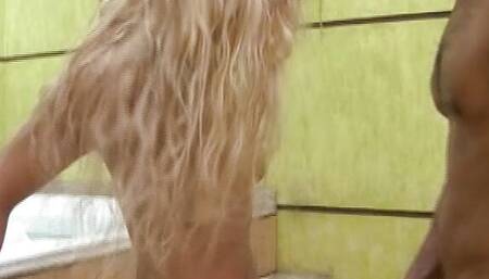 Amazing blonde babe from Germany gets her asshole fucked