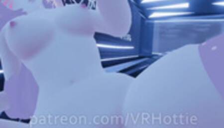 Slut Grinding with Lovense has Shaking Orgasm Teasing Face Riding Dildo Ride VRChat POV Lap Dance