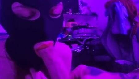 POV ejaculation dans sa bouche de chienne