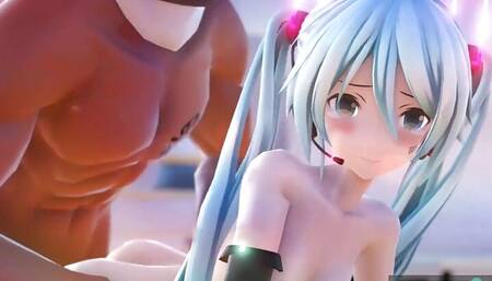 mmd r18 Miku Miku dance sex after public concert 3d hentai