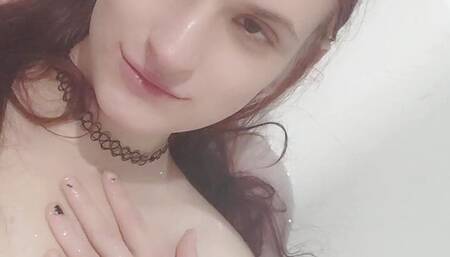 Natural trans girl masturbation in a bath TRANNY SHEMALE TGIRL TRANSGENDER