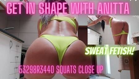 Workout and strip with sweaty Anitta\n