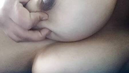 Asian girl masturbating