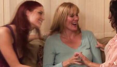 two dyke milfs three-way with college Bae