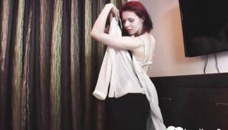 View me strip before I pleasure myself Bimbo two