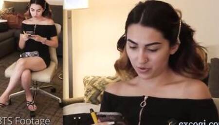 20yo Naughty Dark Hair Callie Jacobs Does Her First Feet Job On Camera!