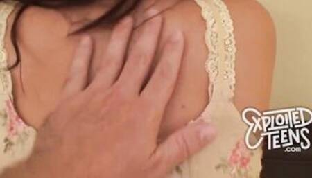 Brand new dark hair teenagers with gigantic breasts and a plump ass sucks
