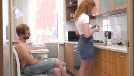 Red Blowjob kitchen treats