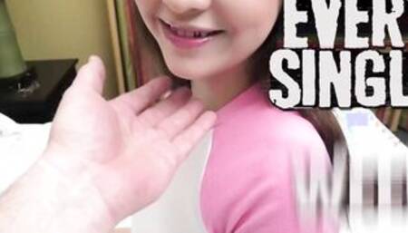 Leggy 18 amateur with braces gets nude and blows penis