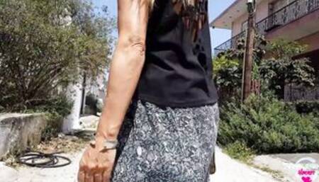 nippleringlover crazy mother no lingerie flashing pierced twat on outdoors street and supermarket