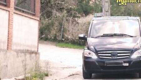 CHICAS LOCA - Aisha & Emilio Ardana - Spanish 18 year old Year Older Ride Taxi