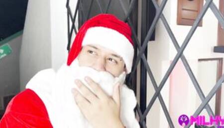 Submissive is punished and penetrated by Santa Claus ... The things a bitch has to do to got her Christmas present.