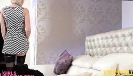 GIRLSRIMMING - Sexual rim job with inked blonde Amy Douxxx