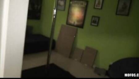 Young slutty college teenie yo fucked hard in an sex party gang-bang party