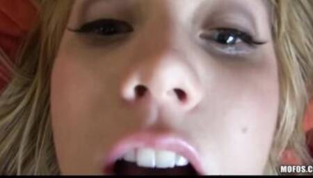 Gigantic-ass blonde amateur Kaylee Evans is screwed hard from behind