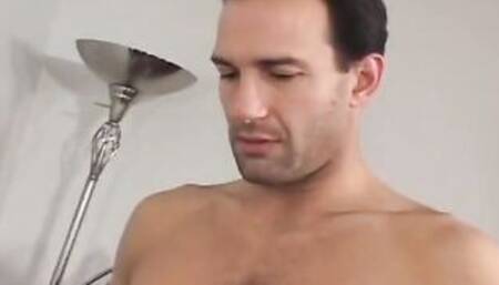 Hot dark haired is pleased by 2 dicks, 1 of them is ebony