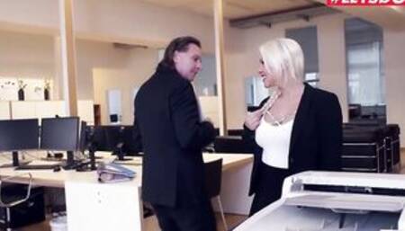 LETSDOEIT - Celina Davis Got Caught By Boss In Solo