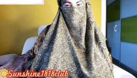Turkish Arab mom into Hijab Muslim bbw with long titties web cam recording November 10th
