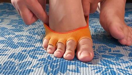 Gamer Girl Playtime Clip - Putting On Yoga Socks