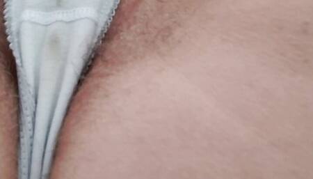 Teasing my fat, moist pussy...