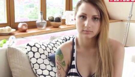 LETSDOEIT - (Christie Starr) Long Boobed Teenagers Plays with Her Soaking Leaking Vagina