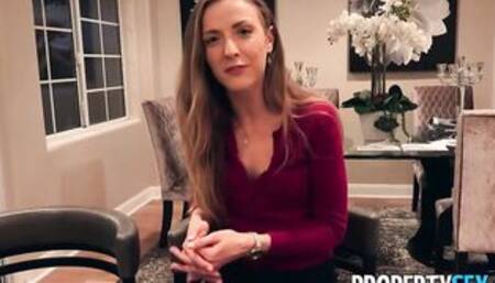 PropertySex Canadian Maple Syrup Farmer Bangs Attractive Californian Real Estate Agent