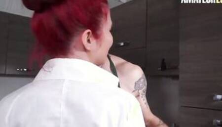 CASTINGALLAITALIANA - Italian Red Haired Valentina Palermo Wild Anal Three-Way - AMATEUREURO