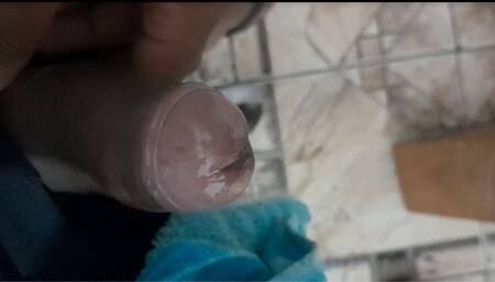 black dick and a lot of milk coming out
