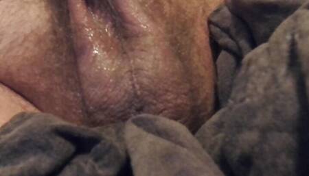 cumming hard solo with cum ozing out