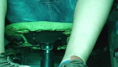 SMELL MY SOCKS AND MY FEET UNDER MY DESK