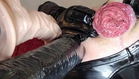 Dubbel Dildo machine fuck